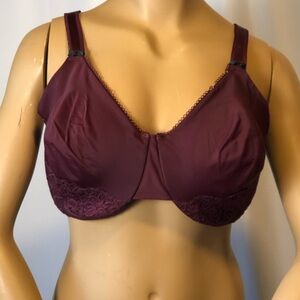 Olga Full-Coverage Bra with Underwire Support and Lace Accents